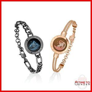 Smart Touch Bracelet with Bluetooth Pairing, Vibration & Light Features